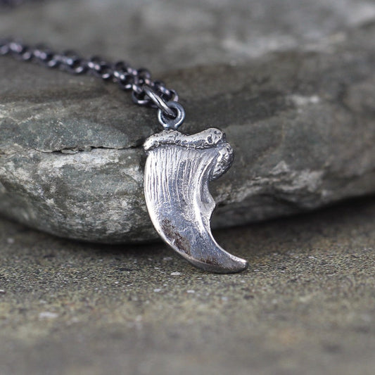 Bear Claw Pendant - Sterling Silver Necklace