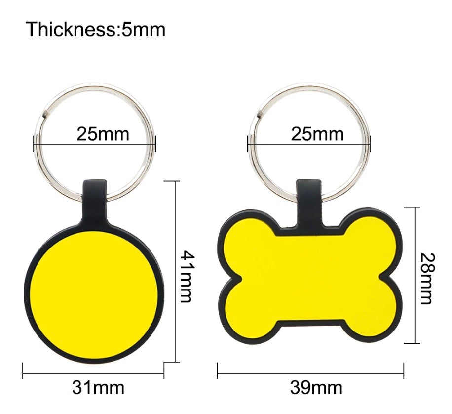 Silicone Pet ID Tags - Silent Pet Tags