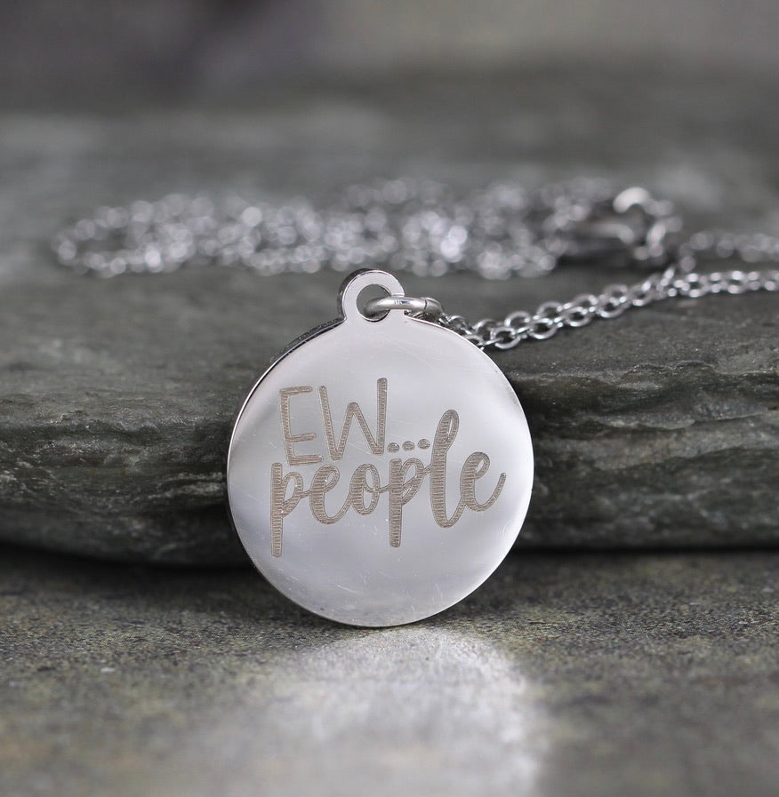 Necklace Funny Sayings Stainless Steel You