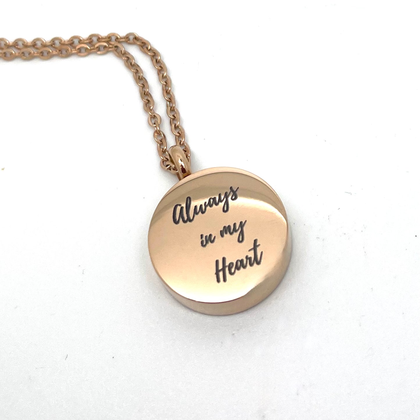 Cremation Urn Pendant - Engraved with actual Paw, Nose or Fingerprint of your cherished Loved One