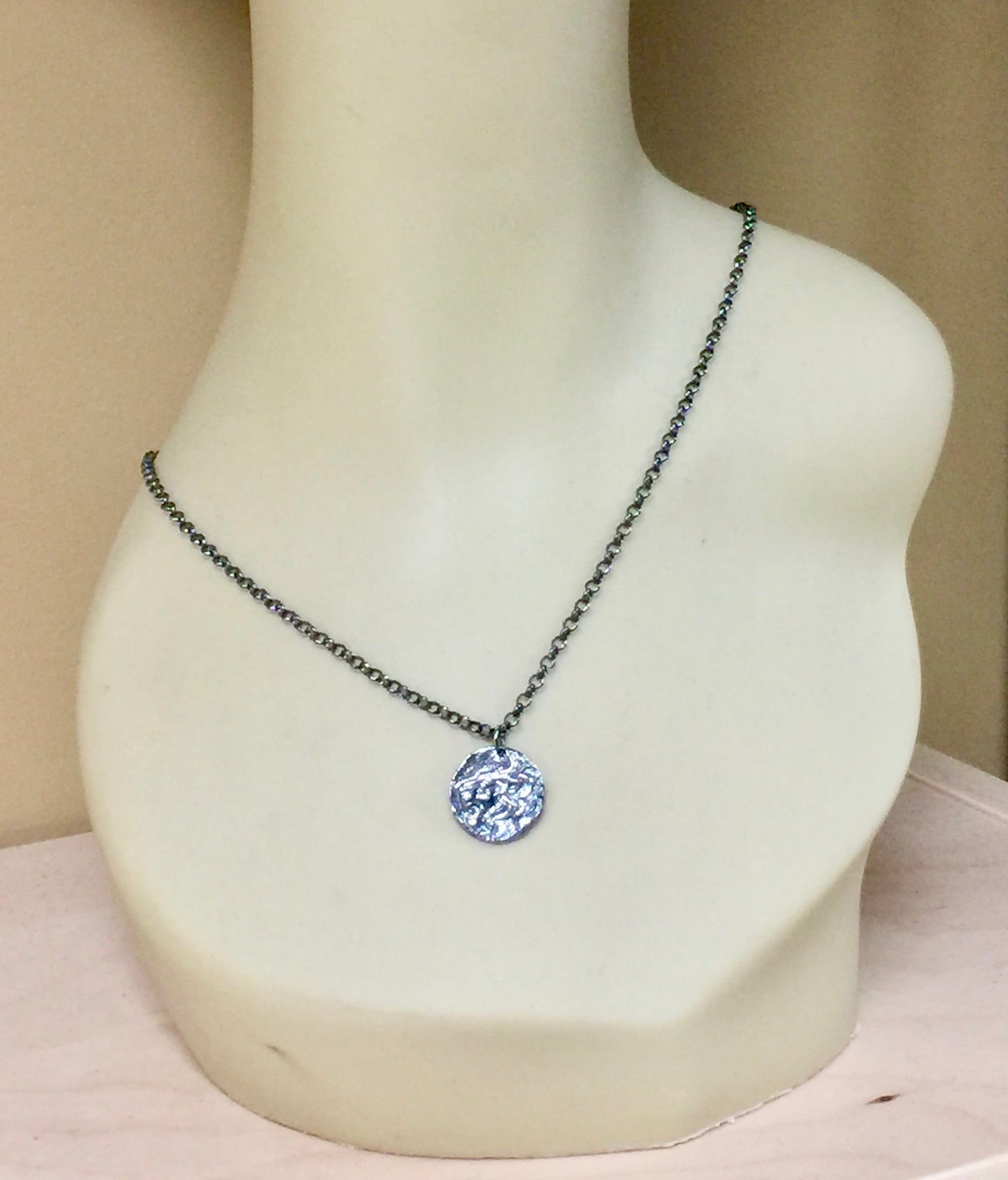 Lion Head Pendant - Coin Necklace - Men's Jewellery - Sterling Silver