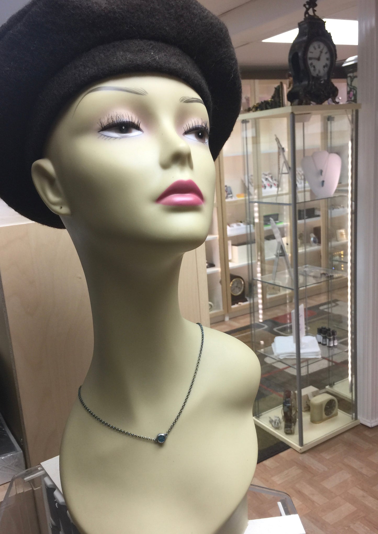 Apatite Necklace - Rough Uncut Apatite Rustic Pendant