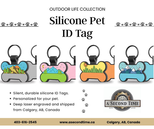 Outdoor Life Collection - Silicone Pet ID Tags - Silent Pet Tags