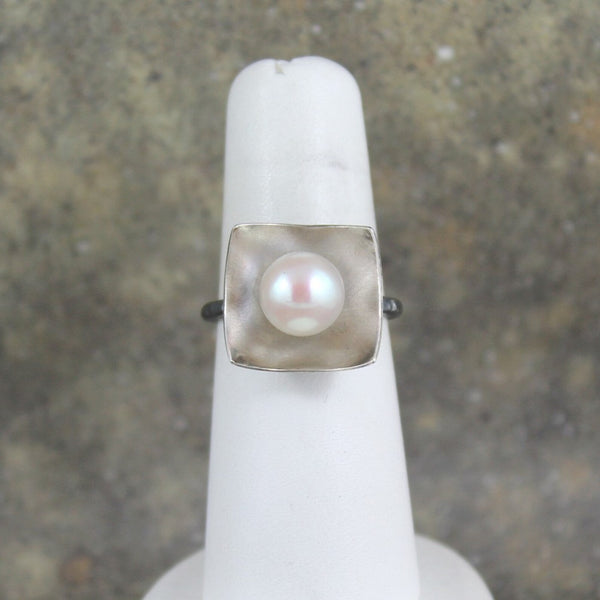 Pearl Statement Ring - White Freshwater Pearl