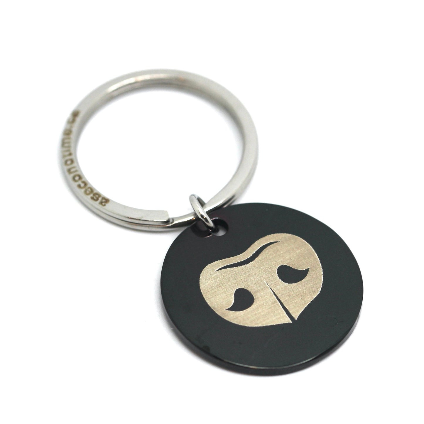 Custom Engraved Round Keychain - Engraved with actual Paw, Nose, Handwriting, Handprint or Fingerprint