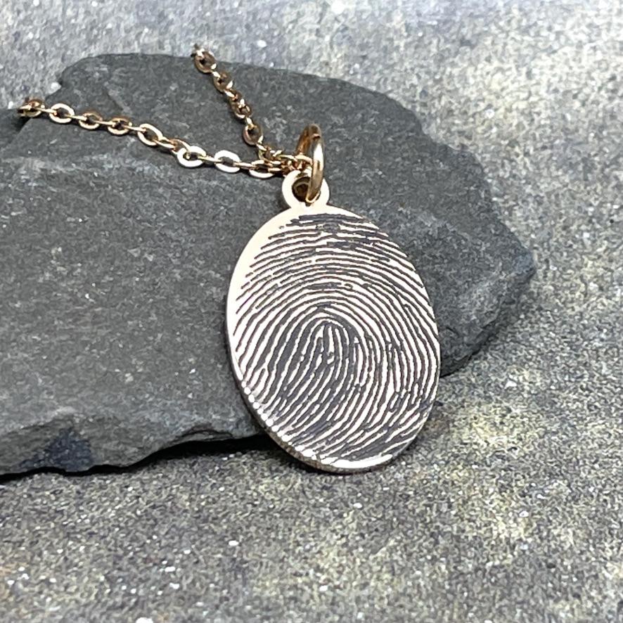 Personalized on sale fingerprint necklace