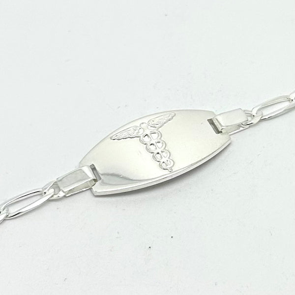 Medical Information Bracelet - Sterling Silver