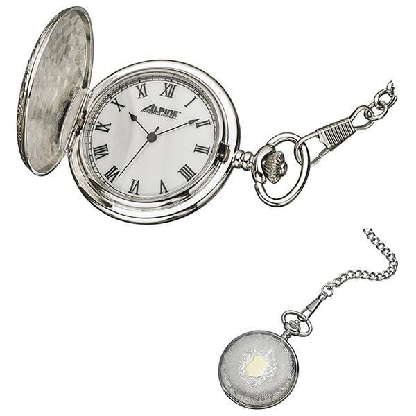 Pocket Watch with Mother of Pearl Dial - Engravable - Modern  Quartz Pocket Watch