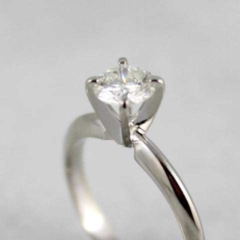 Diamond Engagement Ring - 0.60 Carat - SI2 Clarity I Color - 14K White Gold