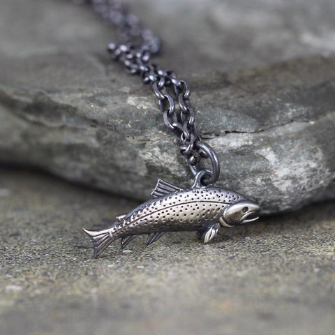 Fish chain necklace sale