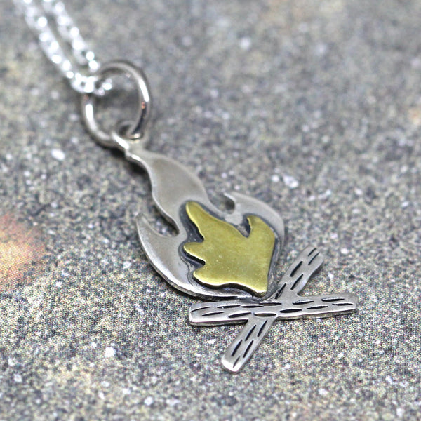 Camp Fire Pendant - Outdoor - Camping and Nature