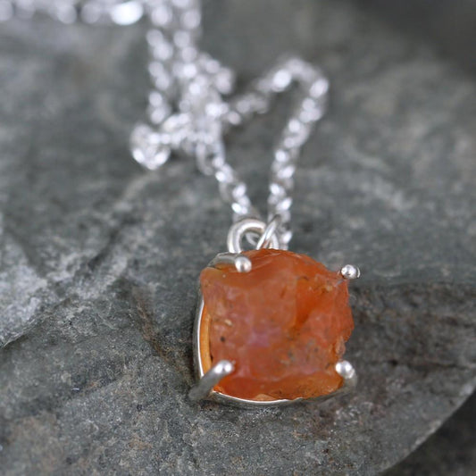Fire Opal Gemstone Pendant