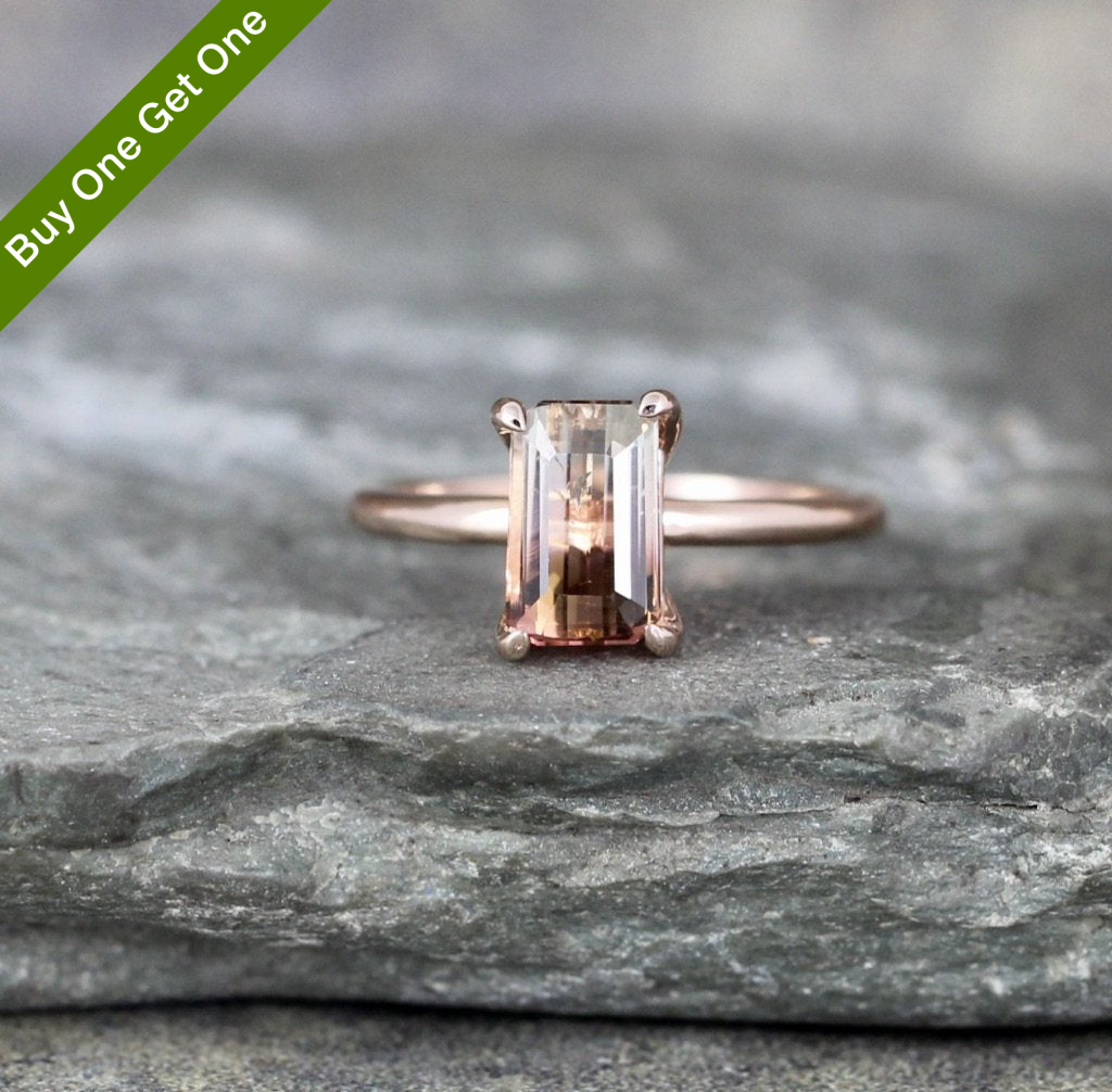 Natural watermelon tourmaline ring online