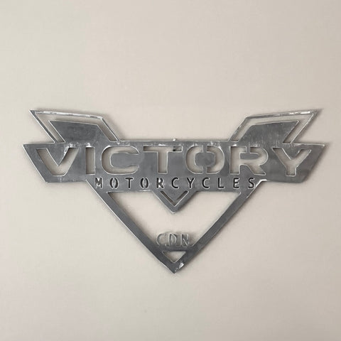 Victory Motorcycles Steel Sign - DIY to paint, display or mount
