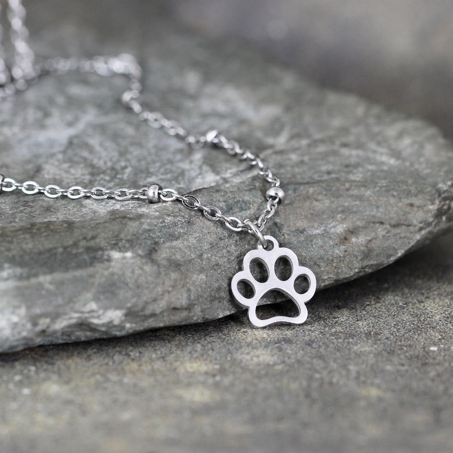 Paw print pendants on sale silver