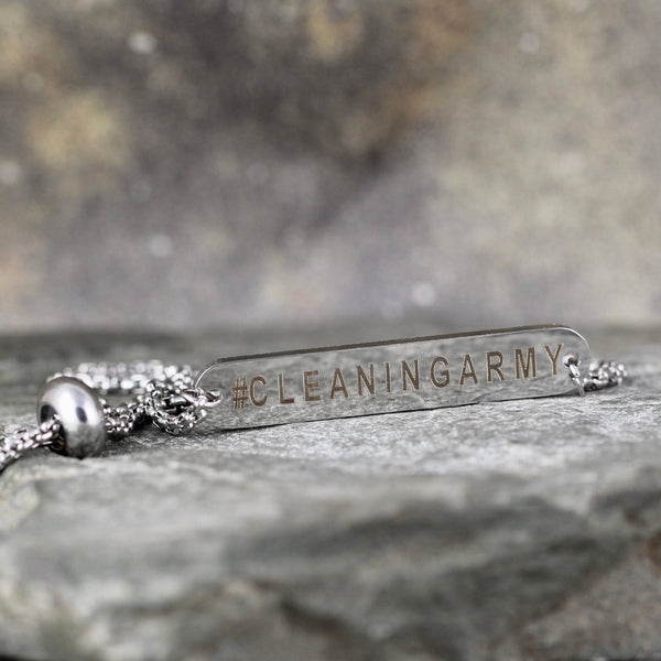 #CLEANINGARMY bracelet - a Go Clean Co collaboration - #yyc small business