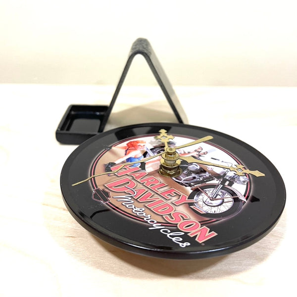 Motorcycle Desk Top Clock - Pin Up Girl Theme