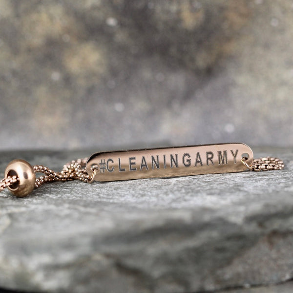#CLEANINGARMY bracelet - a Go Clean Co collaboration - #yyc small business