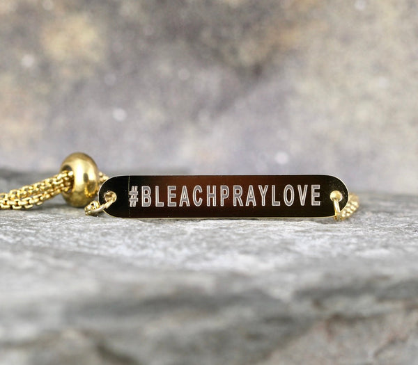 #BLEACHPRAYLOVE bracelet - a Go Clean Co collaboration - #yyc small business