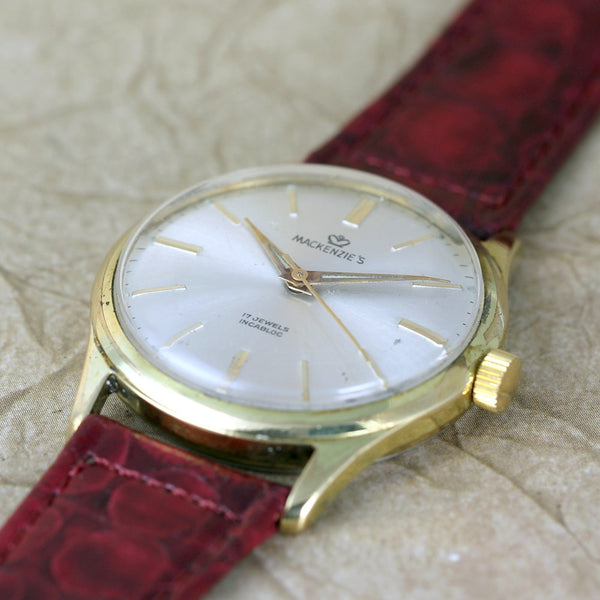 Vintage Mackenzie's 17 Jewel Men's Wrist Watch - Circa 1970's