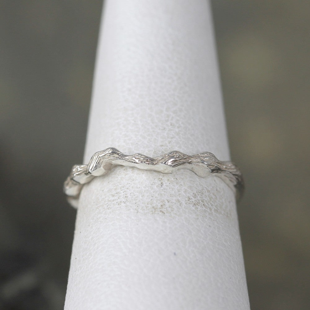 Twig Style Band - Sterling Silver