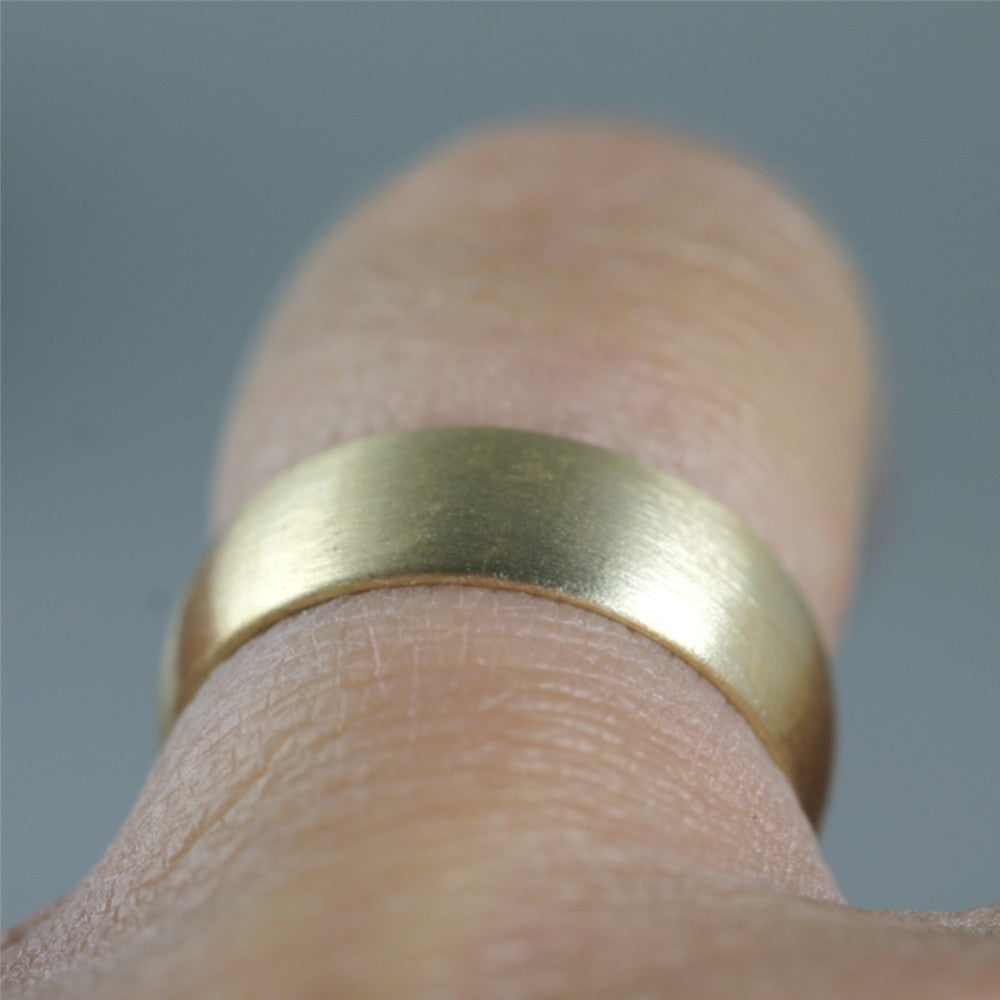 Plain gold hot sale wedding band