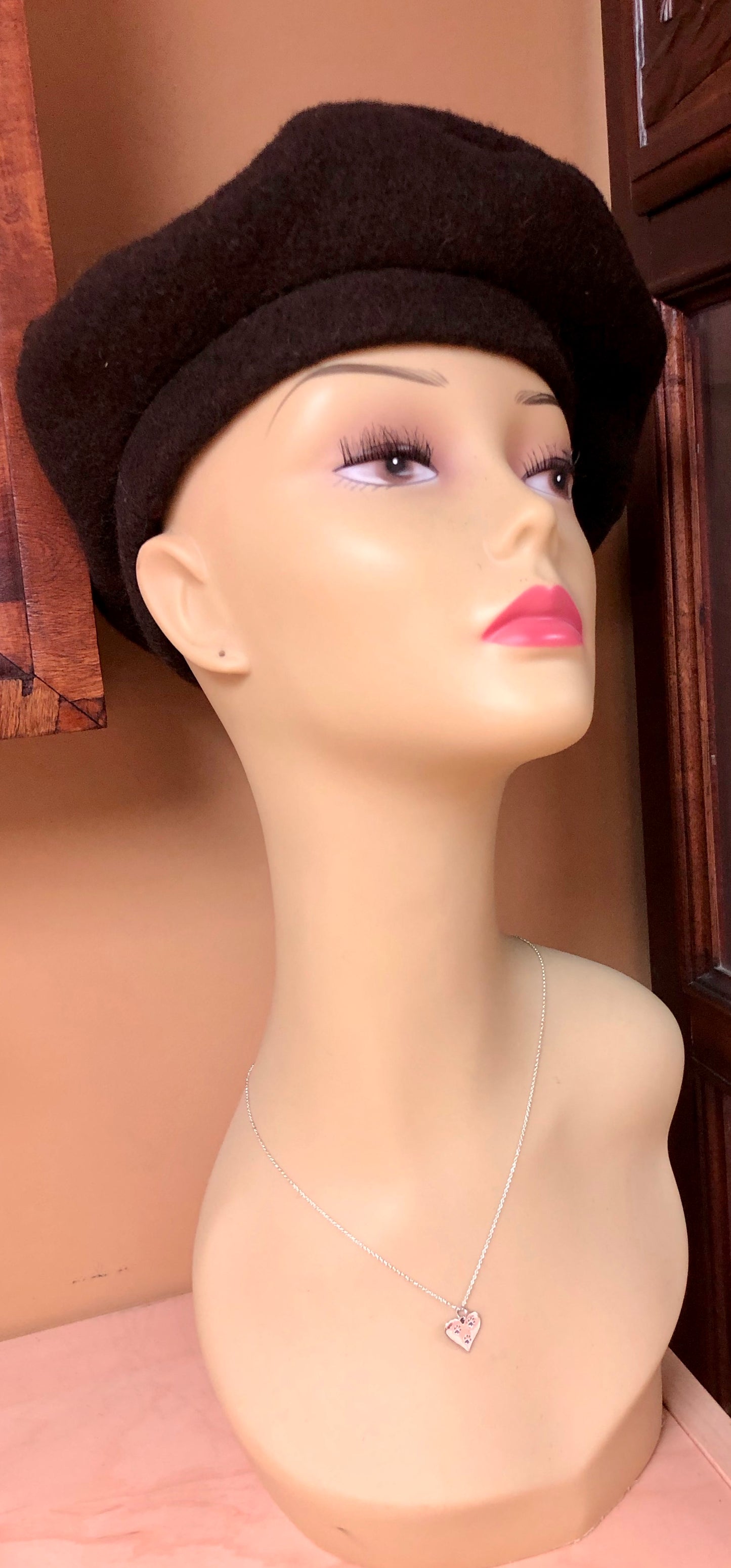 Paw Print Heart Pendant